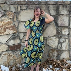 Tricolor Custom Made dress